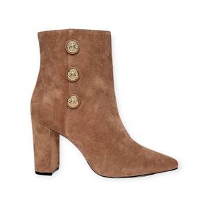 L'agence‎ Theodora brown suede Block-Heel Bootie